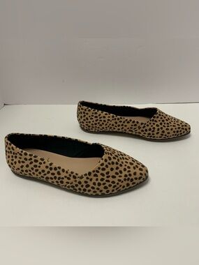 PENNINGTONS wide leopard print ballet flat Addition Elle shoes size 6 wide width